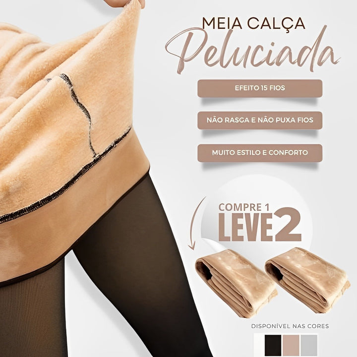 Meia-Calça Translucida Forrada (COMPRE 1 LEVE 2)