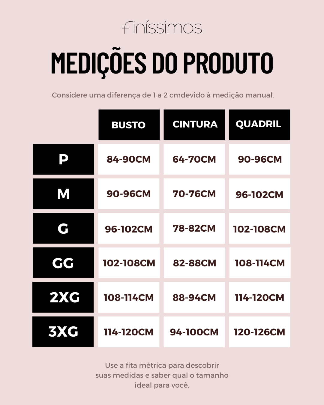 Tabela de Medidas